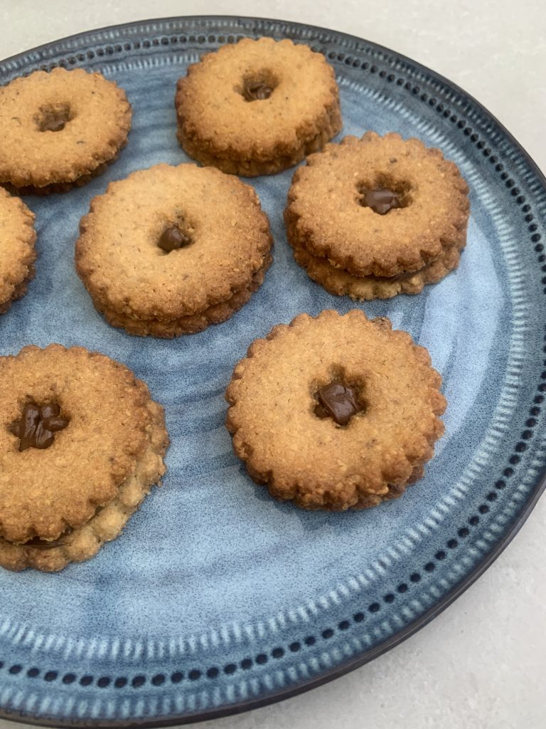 Gluten Free Chocolate Hazelnut Sandwich Cookies