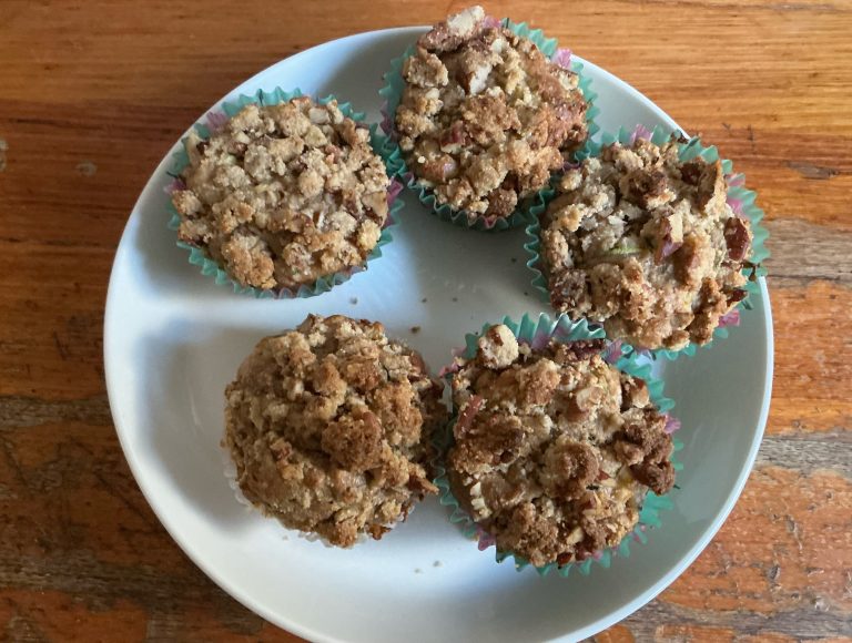 Gluten Free Apple and Zucchini Muffins