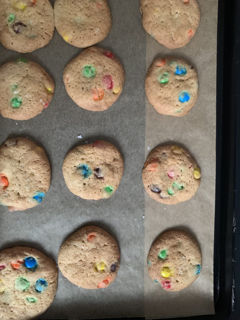 Mini M&M Cookies