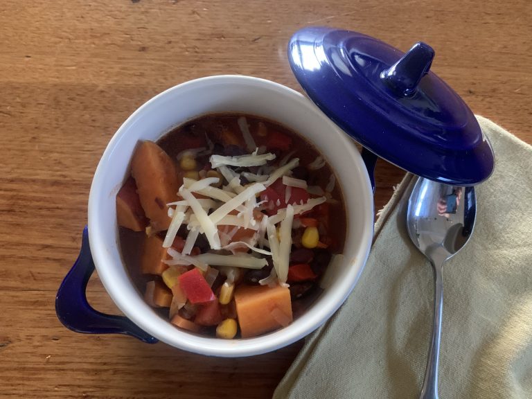 Black bean, Corn & Sweet Potato Soup