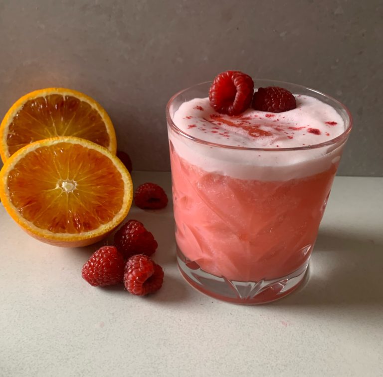 Blood Orange and Raspberry Sour