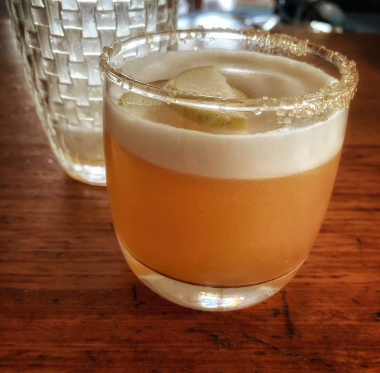 Brown Butter Pear Rum Sour