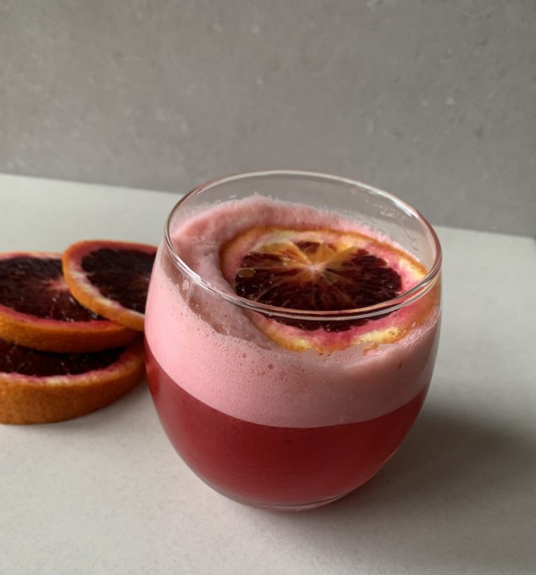 Blood Orange & Raspberry Mocktail
