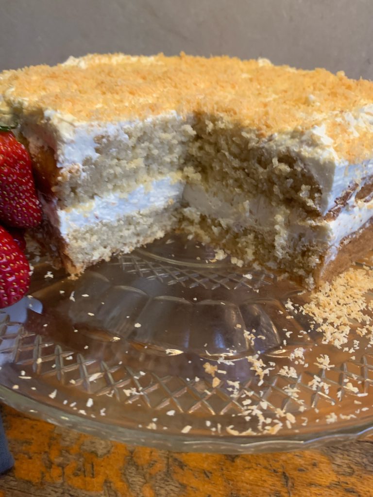 Dairy Free Rum & Coconut Cake