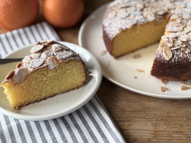 Gluten Free Orange Almond Polenta Cake